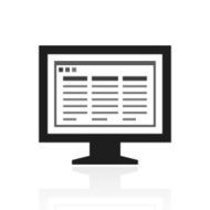 Computer Monitor icon on a white background - PrimeSeries N171