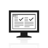 Computer Monitor icon on a white background - PrimeSeries N179
