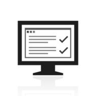 Computer Monitor icon on a white background - PrimeSeries N181