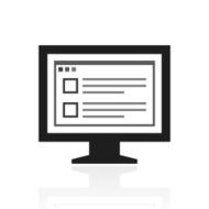 Computer Monitor icon on a white background - PrimeSeries N188