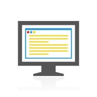 Computer Monitor icon on a white background - ColorSeries N192