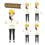 Engineer character set vector