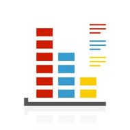 Bar Graph icon on a white background - ColorSeries N2