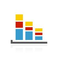Bar Graph icon on a white background - ColorSeries N5