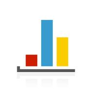 Bar Graph icon on a white background - ColorSeries N13