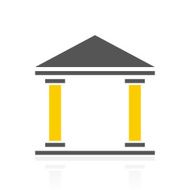 Bank icon on a white background - ColorSeries N3