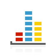 Bar Graph icon on a white background - ColorSeries N22