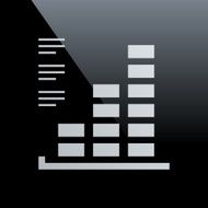 Bar Graph icon on a black background - CoreSeries N2