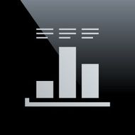 Bar Graph icon on a black background - CoreSeries N3