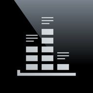 Bar Graph icon on a black background - CoreSeries N10