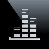 Bar Graph icon on a black background - CoreSeries N13