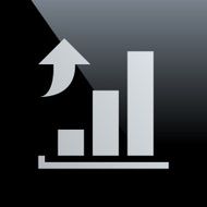 Bar Graph icon on a black background - CoreSeries N14