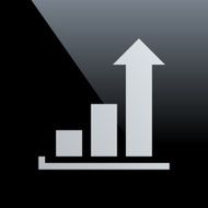 Bar Graph icon on a black background - CoreSeries N20