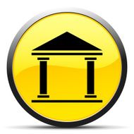 Bank icon on a round button - CurveSeries N3