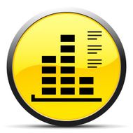 Bar Graph icon on a round button - CurveSeries N42