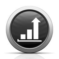 Bar Graph icon on a round button - ElectSeries N21