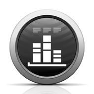 Bar Graph icon on a round button - ElectSeries N25