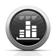 Bar Graph icon on a round button - ElectSeries N26