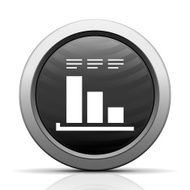 Bar Graph icon on a round button - ElectSeries N30