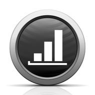 Bar Graph icon on a round button - ElectSeries N31