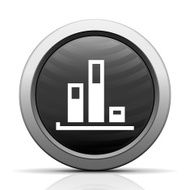 Bar Graph icon on a round button - ElectSeries N35