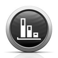 Bar Graph icon on a round button - ElectSeries N36