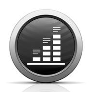 Bar Graph icon on a round button - ElectSeries N38