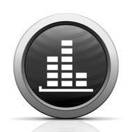 Bar Graph icon on a round button - ElectSeries N41