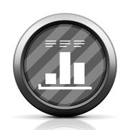 Bar Graph icon on a round button - EliteSeries N3