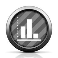 Bar Graph icon on a round button - EliteSeries N7