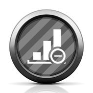 Bar Graph icon on a round button - EliteSeries N12
