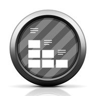 Bar Graph icon on a round button - EliteSeries N13