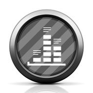 Bar Graph icon on a round button - EliteSeries N14