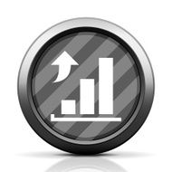 Bar Graph icon on a round button - EliteSeries N15