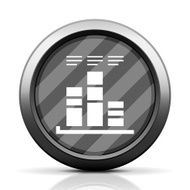 Bar Graph icon on a round button - EliteSeries N25