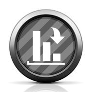 Bar Graph icon on a round button - EliteSeries N43