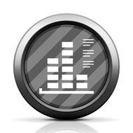 Bar Graph icon on a round button - EliteSeries N44