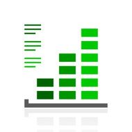Bar Graph icon on a white background - FreshSeries N2