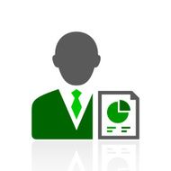 Businessman icon on a white background - FreshSeries N3