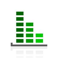 Bar Graph icon on a white background - FreshSeries N5