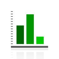 Bar Graph icon on a white background - FreshSeries N7