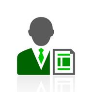 Businessman icon on a white background - FreshSeries N5
