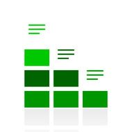 Bar Graph icon on a white background - FreshSeries N12
