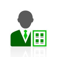 Businessman icon on a white background - FreshSeries N6