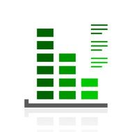 Bar Graph icon on a white background - FreshSeries N17
