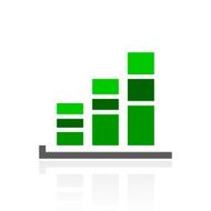 Bar Graph icon on a white background - FreshSeries N18