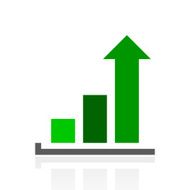 Bar Graph icon on a white background - FreshSeries N20