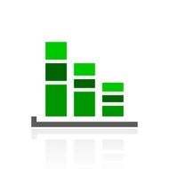 Bar Graph icon on a white background - FreshSeries N21