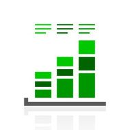 Bar Graph icon on a white background - FreshSeries N23