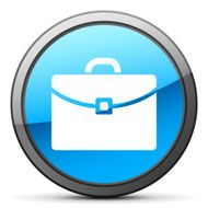 Briefcase icon on a round button - BrightSeries